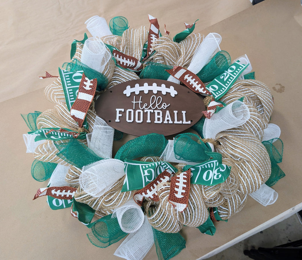 Football Wreath Workshop (Monday, October 13th @ 6pm)