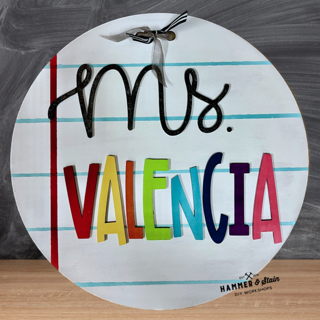 Teacher and School Signs