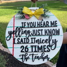 Teacher and School Signs