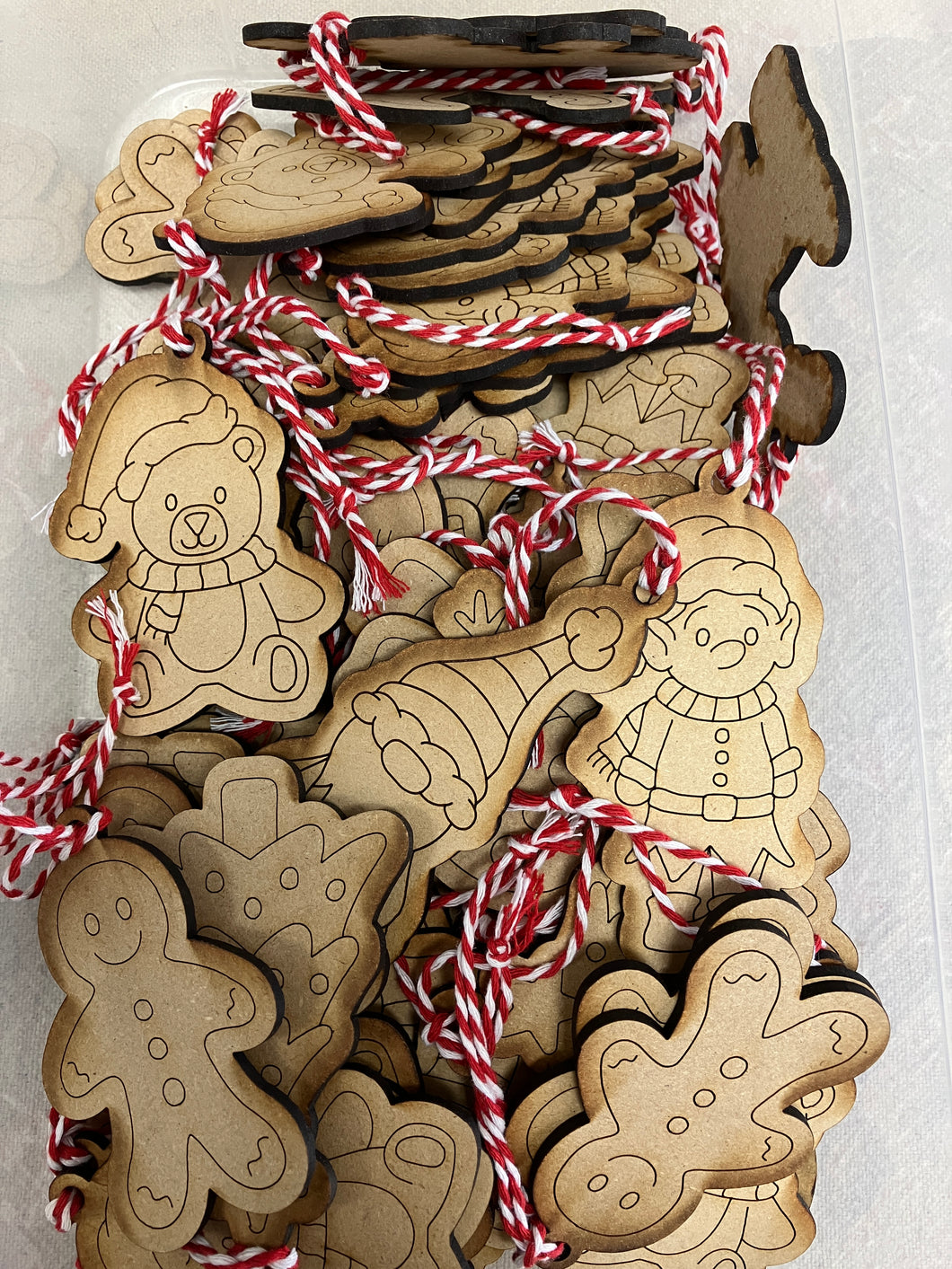 ($3) Wooden Ornaments