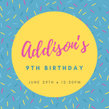 Addison's 9th Birthday