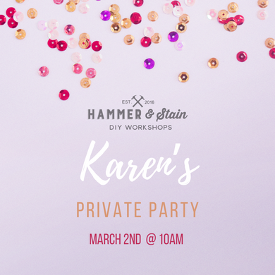 Karen’s Private Party