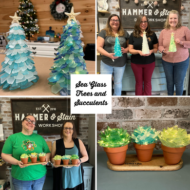 Tumbled Sea Glass Trees and Projects (Sunday, March 9th @ 1pm)