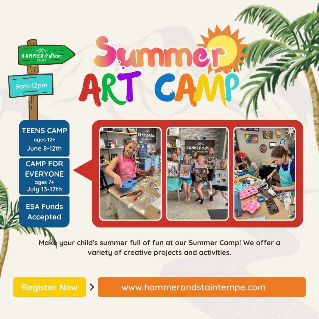 Teens Summer Camp 2026 (12+) June 8-12th from 9am-12pm