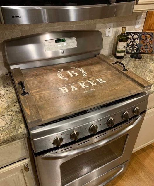 Lets Eat Yall Stove Cover / Farmhouse Noodle Board / Stove Cover
