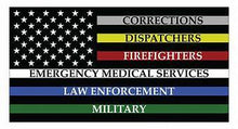 First Responders American Flag round